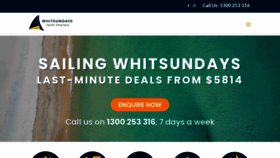 What Whitsundaysyachtcharters.com.au website looked like in 2023 (This year)
