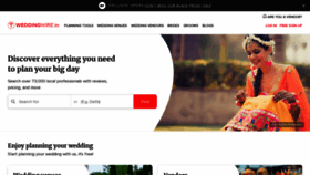 What Weddingwire.in website looked like in 2023 (This year)