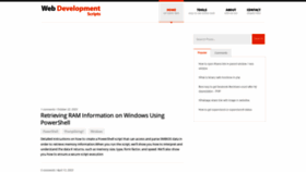 What Webdevelopmentscripts.com website looked like in 2023 (This year)