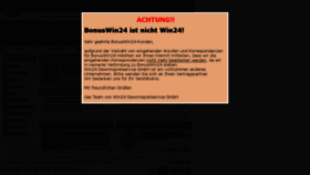 What Win24.de website looked like in 2023 (This year)