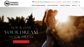 What Weddingdresses.com website looked like in 2023 (This year)