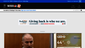 What Wxii.com website looked like in 2023 (This year)