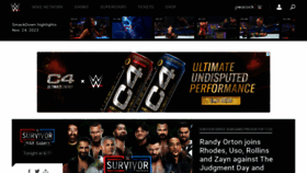 What Wwe-tv.com website looked like in 2023 (This year)