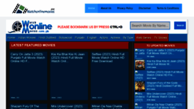 What Watchonlinemoviesapk.tech website looked like in 2023 (This year)
