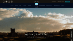 What Wallaseygolfclub.com website looked like in 2023 (This year)