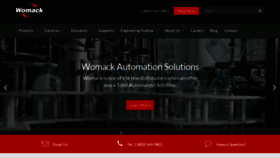 What Womackautomation.com website looked like in 2023 (This year)