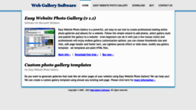 What Webgallerysoftware.com website looked like in 2023 (This year)