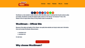 What Wcostream.one website looked like in 2023 (This year)