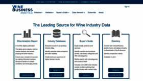 What Winebusinessanalytics.com website looked like in 2023 (1 year ago)