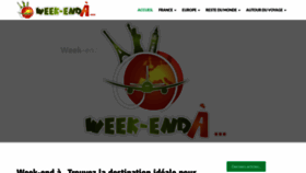 What Weekenda.fr website looked like in 2023 (This year)