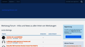 What Werkzeug-forum.net website looked like in 2023 (This year)