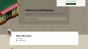 What Webtoppings.bar website looked like in 2023 (This year)