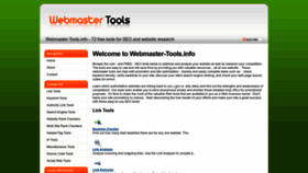 What Webmaster-tools.info website looked like in 2023 (This year)