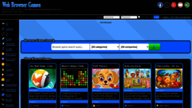 What Web-browser-games.com website looked like in 2023 (This year)