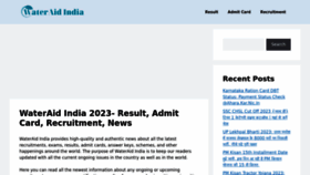 What Wateraidindia.in website looked like in 2023 (This year)