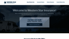 What Westernstarinsurance.com website looked like in 2023 (This year)