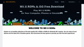 What Wiiuroms.net website looks like in 2024 
