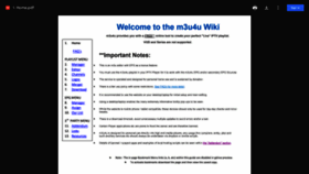 What Wiki.m3u4u.com website looks like in 2024 