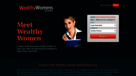 What Wealthywomenseeking.com website looks like in 2024 