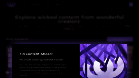 What Wicked.cc website looked like in 2024 (1 year ago)