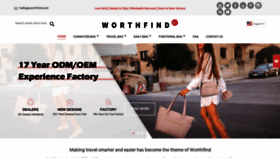 What Worthfindbags.com website looks like in 2024 