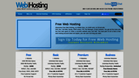 What Webfreehosting.net website looks like in 2024 