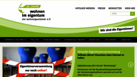 What Wohnen-im-eigentum.de website looks like in 2024 