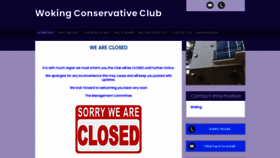 What Wokingconservativeclub.co.uk website looks like in 2024 