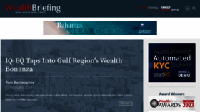 What Wealthbriefing.com website looks like in 2024 