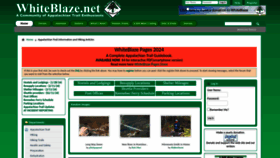 What Whiteblaze.net website looks like in 2024 