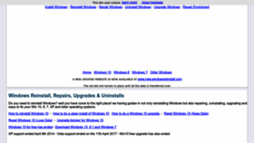 What Windowsreinstall.com website looked like in 2024 (1 year ago)