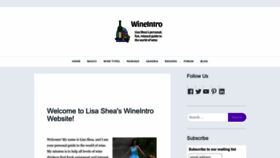 What Wineintro.com website looks like in 2024 