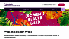 What Womenshealthweek.com.au website looks like in 2024 