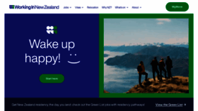 What Workingin-newzealand.com website looks like in 2024 