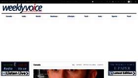 What Weeklyvoice.com website looks like in 2024 