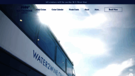 What Water2winecruises.com website looks like in 2024 