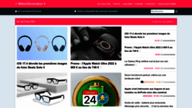 What Watchgeneration.fr website looked like in 2024 (1 year ago)