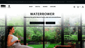 What Waterrower.com website looks like in 2024 