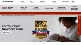What Winniepalmerhospital.com website looks like in 2024 