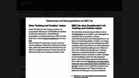 What Welt.de website looked like in 2024 (1 year ago)