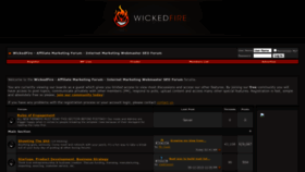 What Wickedfire.com website looks like in 2024 