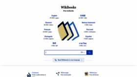 What Wikibooks.org website looks like in 2024 