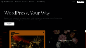 What Wordpress.com website looks like in 2024 
