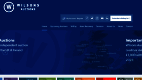 What Wilsonsauctions.com website looks like in 2024 