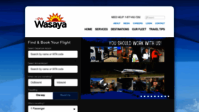 What Wasaya.com website looks like in 2024 