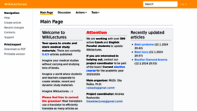 What Wikilectures.eu website looked like in 2024 (2 years ago)