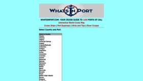 What Whatsinport.com website looks like in 2024 