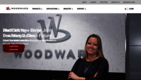 What Woodward.com website looks like in 2024 