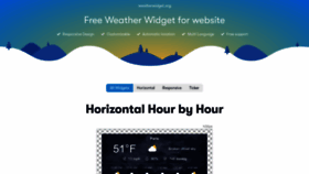 What Weatherwidget.org website looks like in 2024 