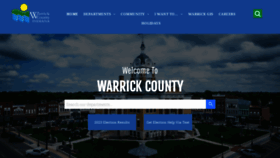 What Warrickcounty.gov website looks like in 2024 